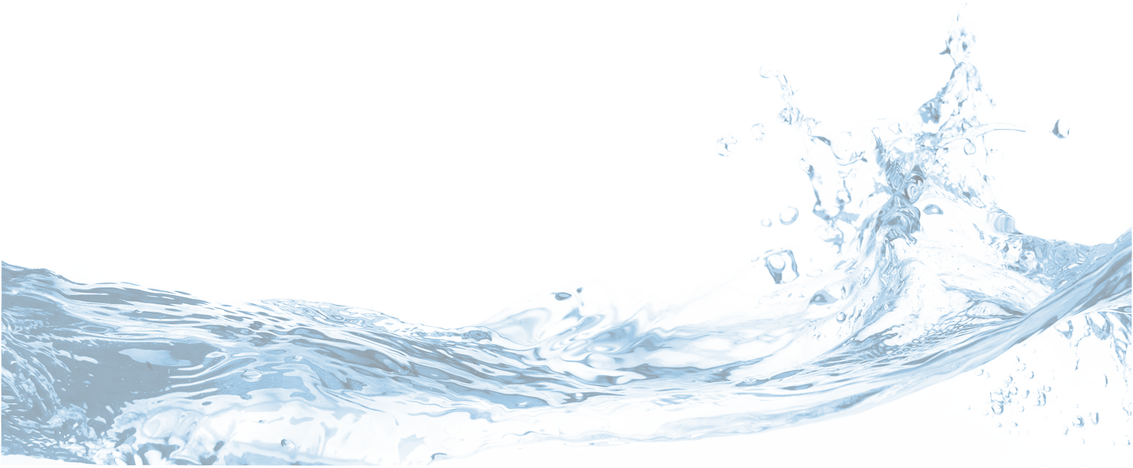 Tratamento De Água Para Hemodiálise - Water Splash Blue Png (1624x671), Png Download