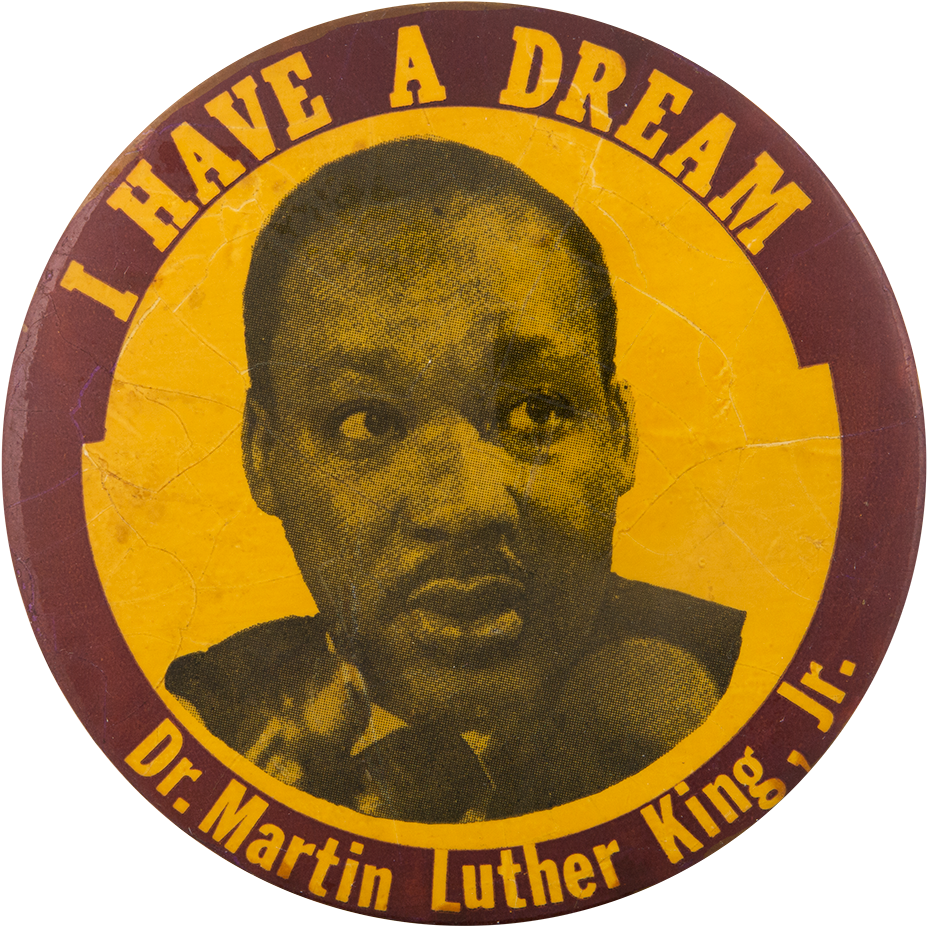 I Have A Dream Mlk Cause Button Museum - Circular Picture Of Mlk (1000x1003), Png Download