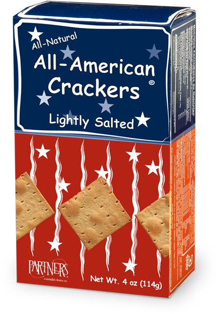 All-american - Partners Crackers (500x720), Png Download