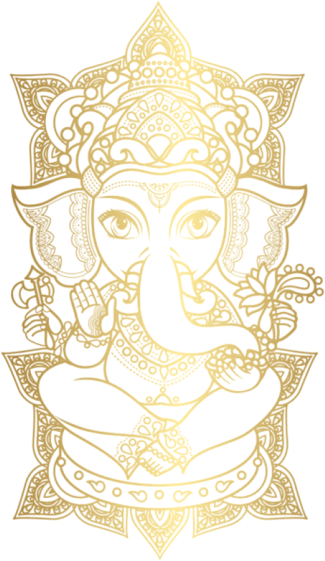 Gold Ganesha Png Free Png Images Toppng - Lord Ganesha (480x823), Png Download
