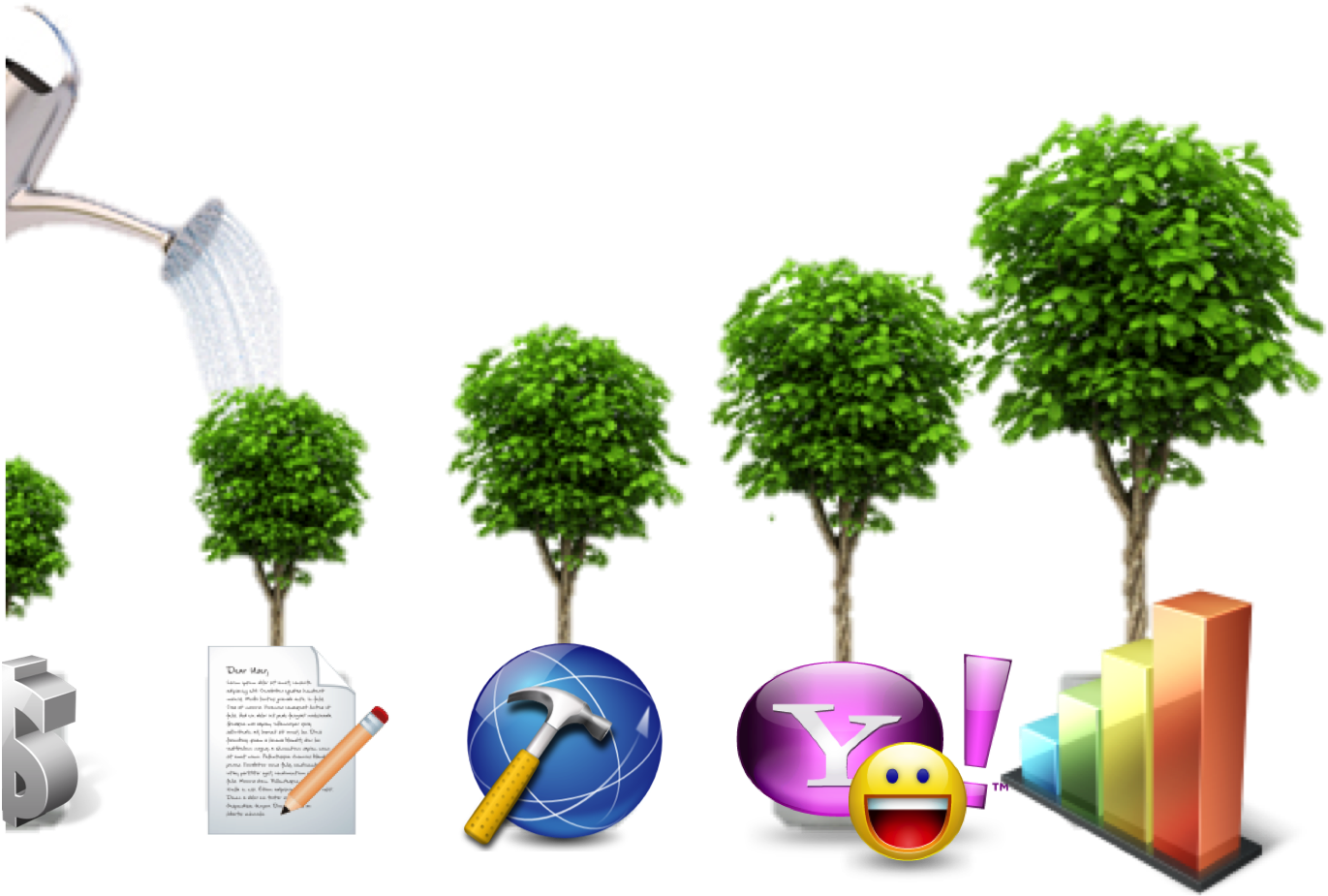 Grow Your Business Online Bumblebee Media1 - Company Grow (1398x1113), Png Download