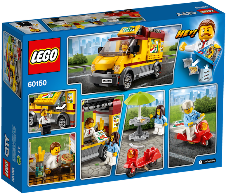 60150 Pizza Van - Lego City Pizza Van 60150 (1134x850), Png Download