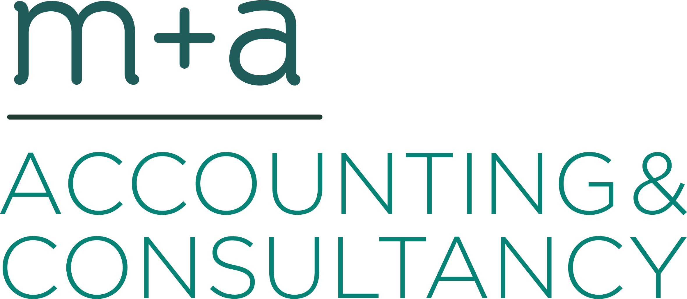 M A Accounting & Consultancy - Text Art (2360x1028), Png Download
