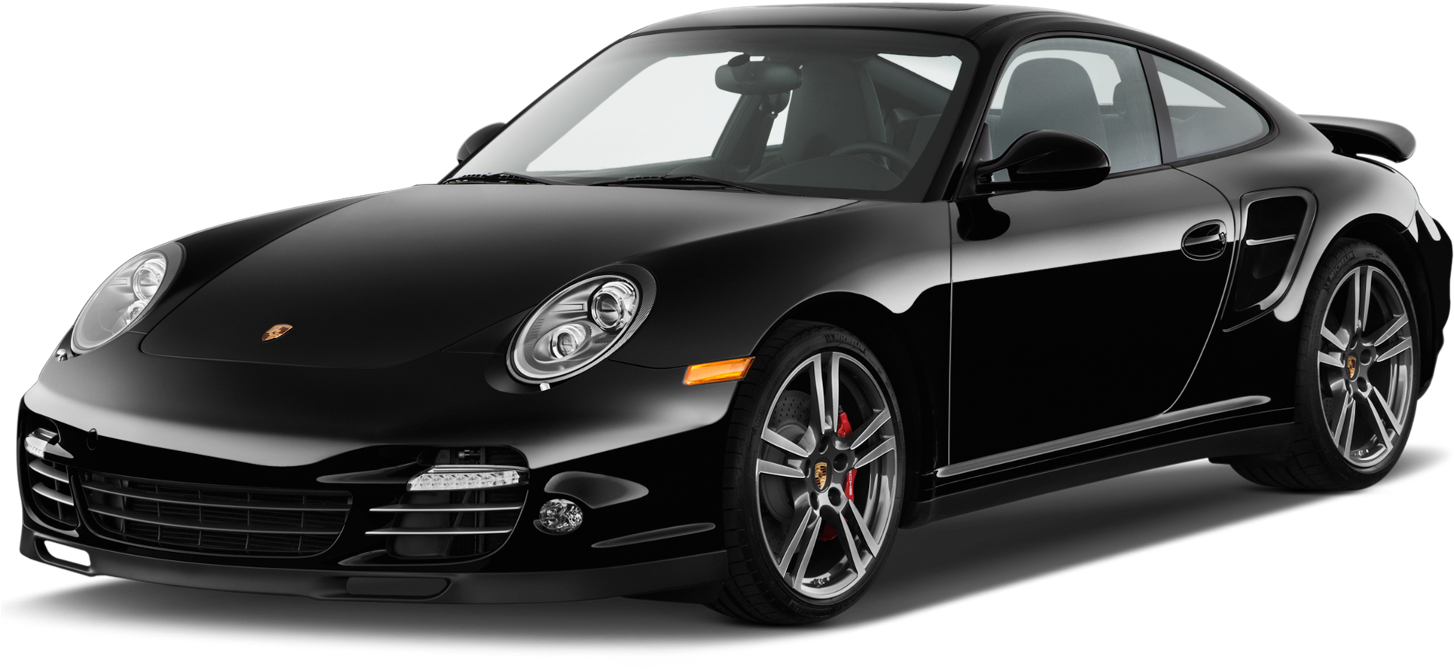 Porsche 911 Turbo Black Car Front Angle Freetoedit - 2018 Volvo S90 T5 Momentum (1542x1024), Png Download