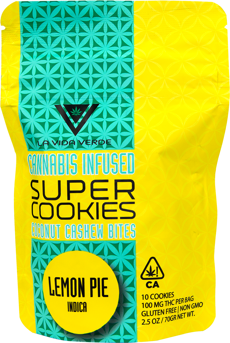 Lemon Pie - Vida Verde Super Cookies (1500x1500), Png Download