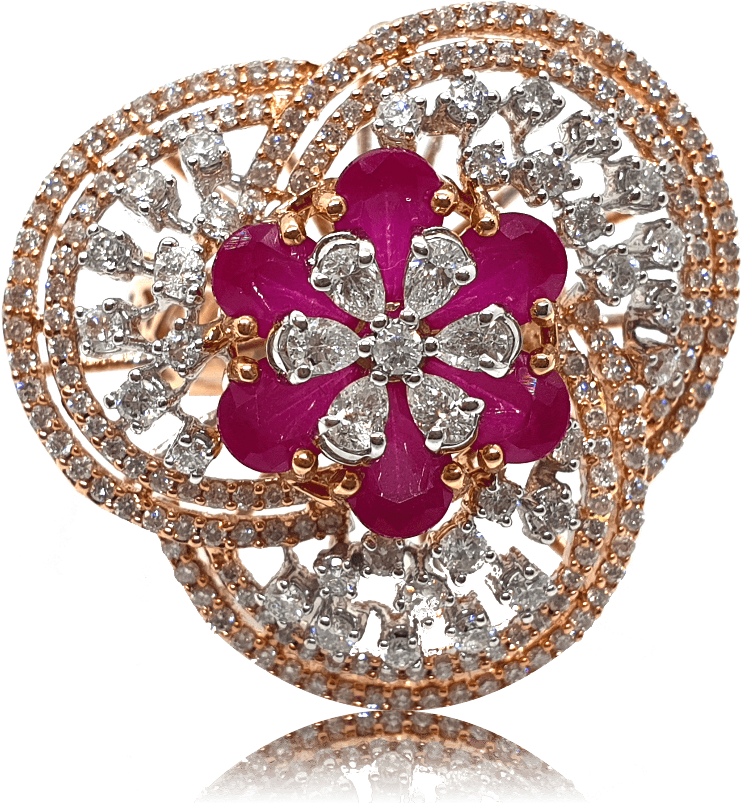 Natasha Cocktail Ring - Brooch (1761x1761), Png Download