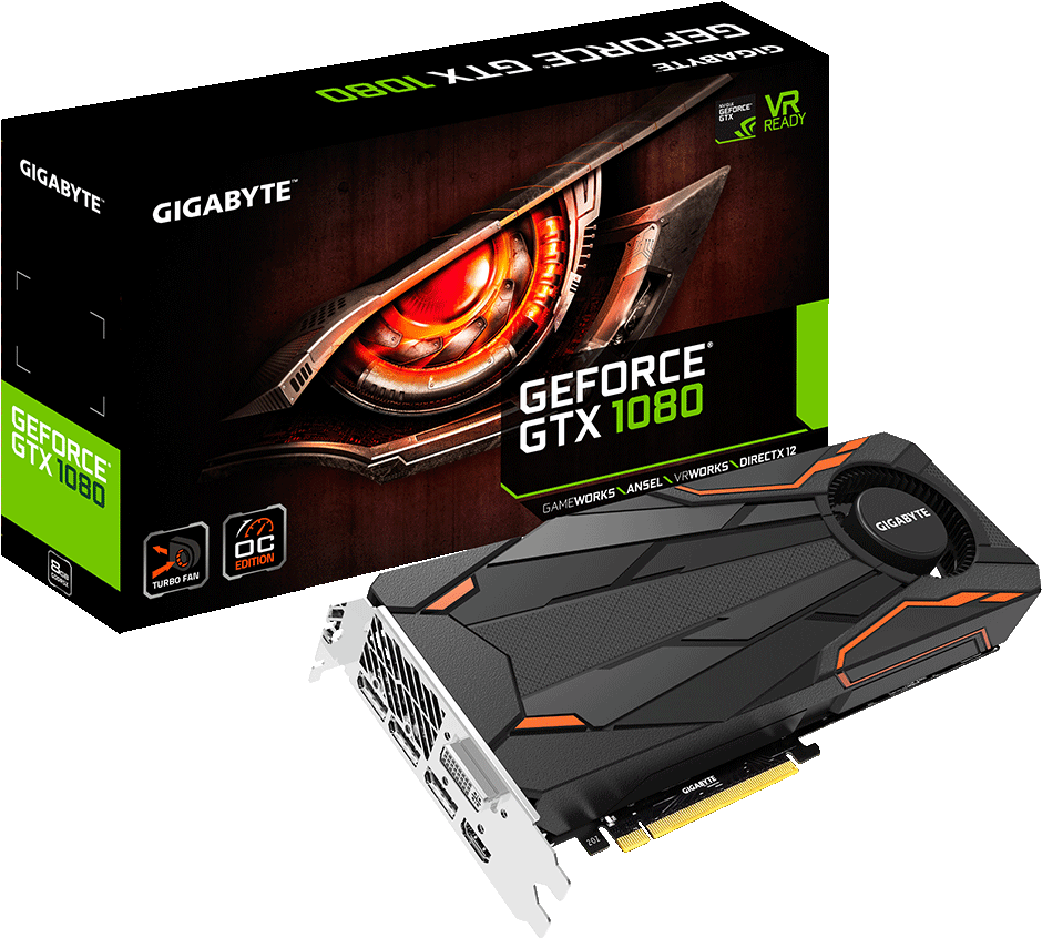 Gigabyte Gtx 1050 Ti Oc (1000x1000), Png Download