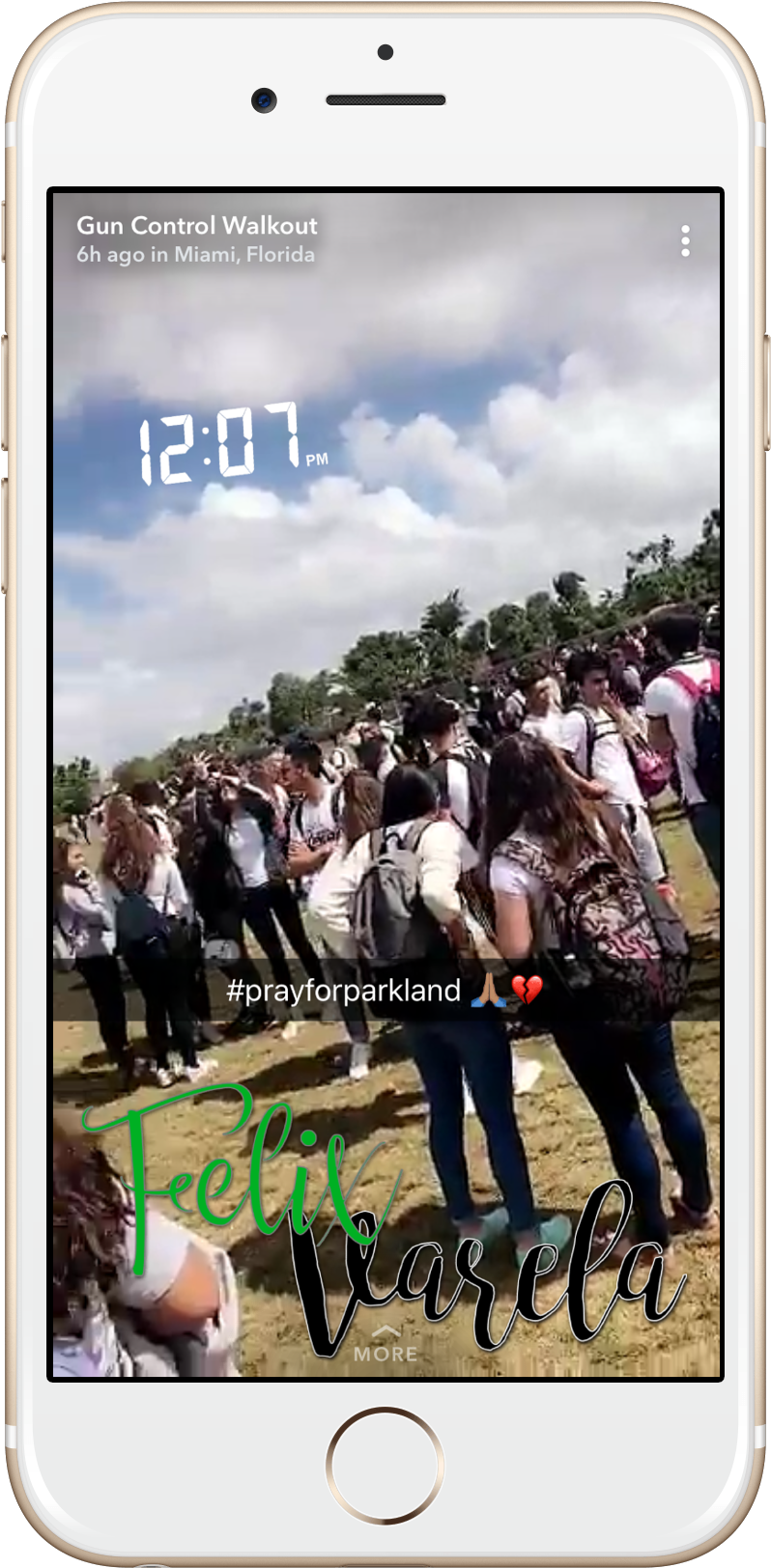 Miami Gun Walkout On Snap Map - Iphone (2000x2000), Png Download