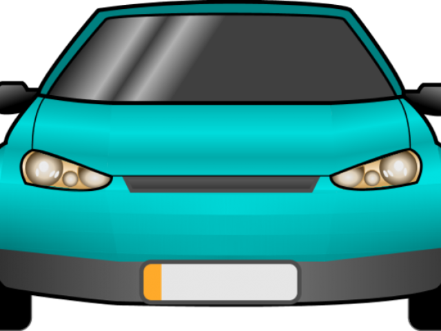 Car Clipart Clipart Top View - Front Car Clipart Png (640x480), Png Download