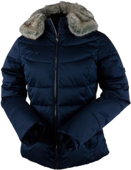Obermeyer Ladies Bombshell Jacket 2017 Storm Cloud - Hood (550x640), Png Download
