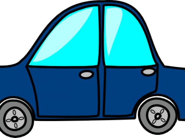 Blue Car Clipart Topview - Animation Car Gif Png (640x480), Png Download