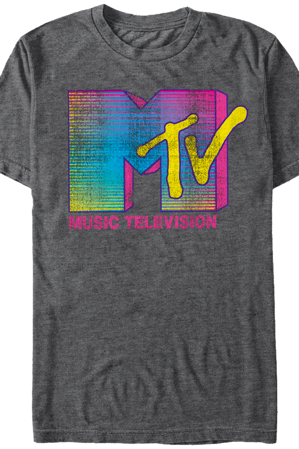 Mtv Classic Neon Logo Shirt - Shirt (600x900), Png Download