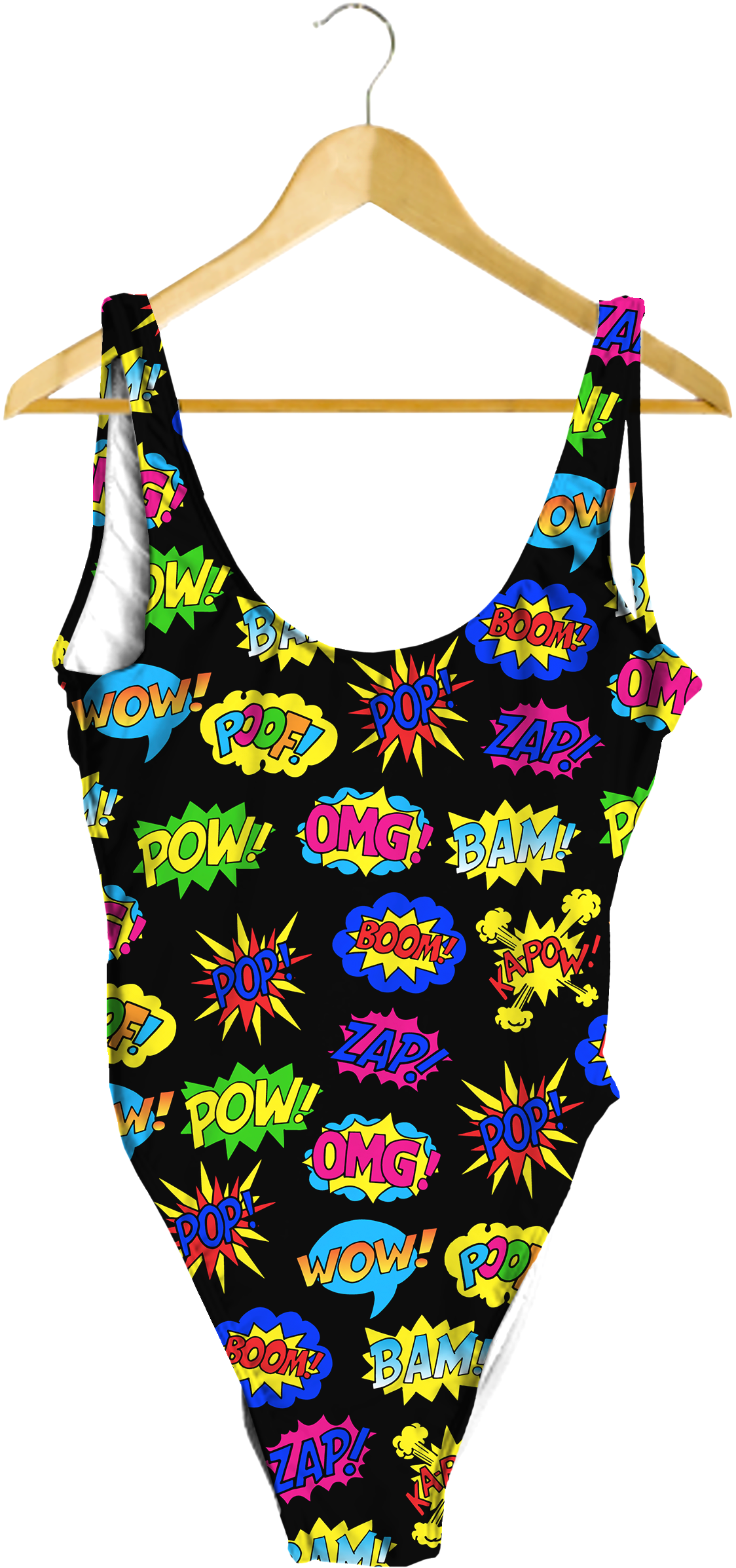 Blue Striped One-piece Swimsuit (1558x2612), Png Download