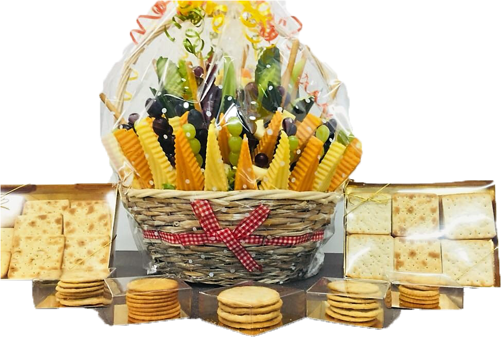 Deluxe Cheese Basket Display By Fruity Bouquets 5 - Breadstick (1000x750), Png Download