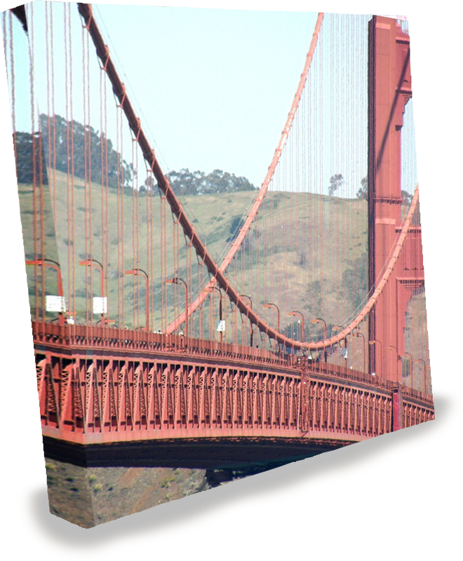 8 Foot Pop Up Express With Wrap-around Graphics Of - Suspension Bridge (660x800), Png Download