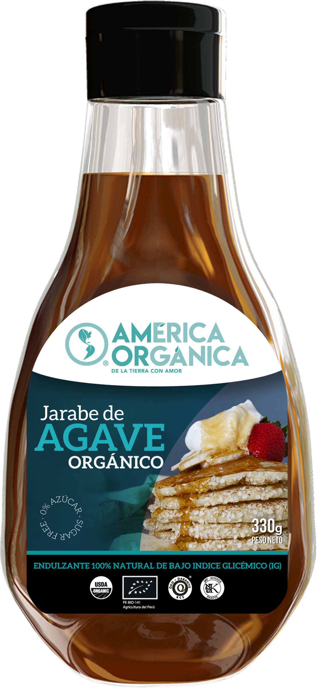 Miel De Agave America Organica (1181x2471), Png Download