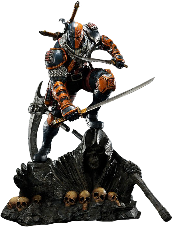 Deathstroke 1/3 Scale Statue - Deathstroke Statue (570x750), Png Download