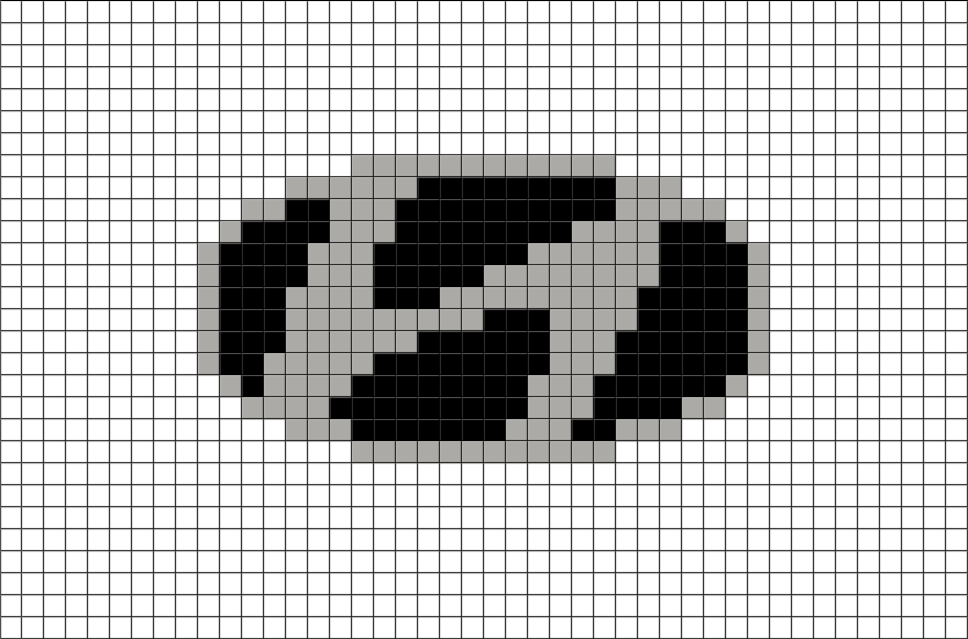 Pixel Art Mario Bear (880x581), Png Download