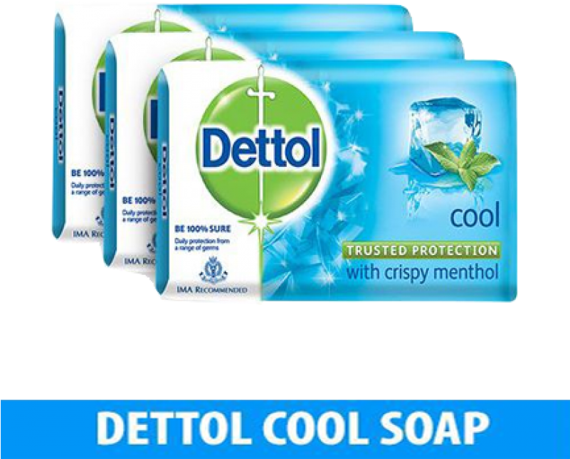 Download Dettol Bathing Soap Dettol Cool Soap 125g Full Size PNG