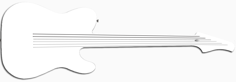 Graphic Representation, The Actual Guitar May Slightly - Bass Guitar (1000x350), Png Download