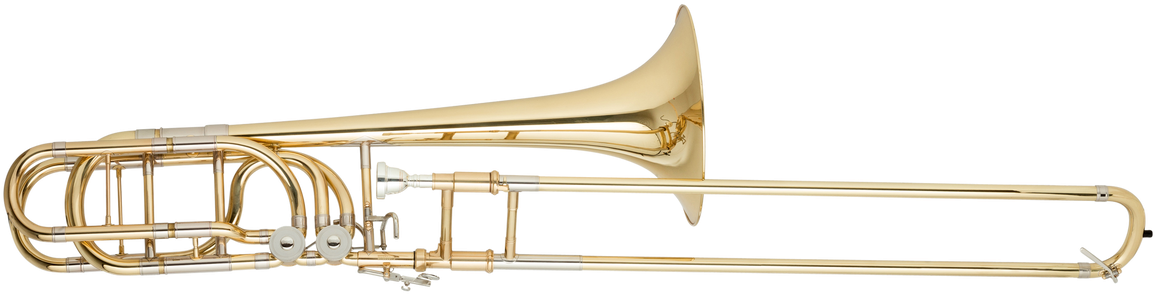 Trombone Transparent Image - Yamaha Trombone (1200x479), Png Download