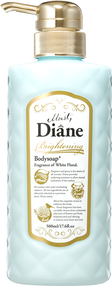 Moist Diane Bodysoap Fragrance Of White Floral 500ml - Moist, Diane (960x1200), Png Download