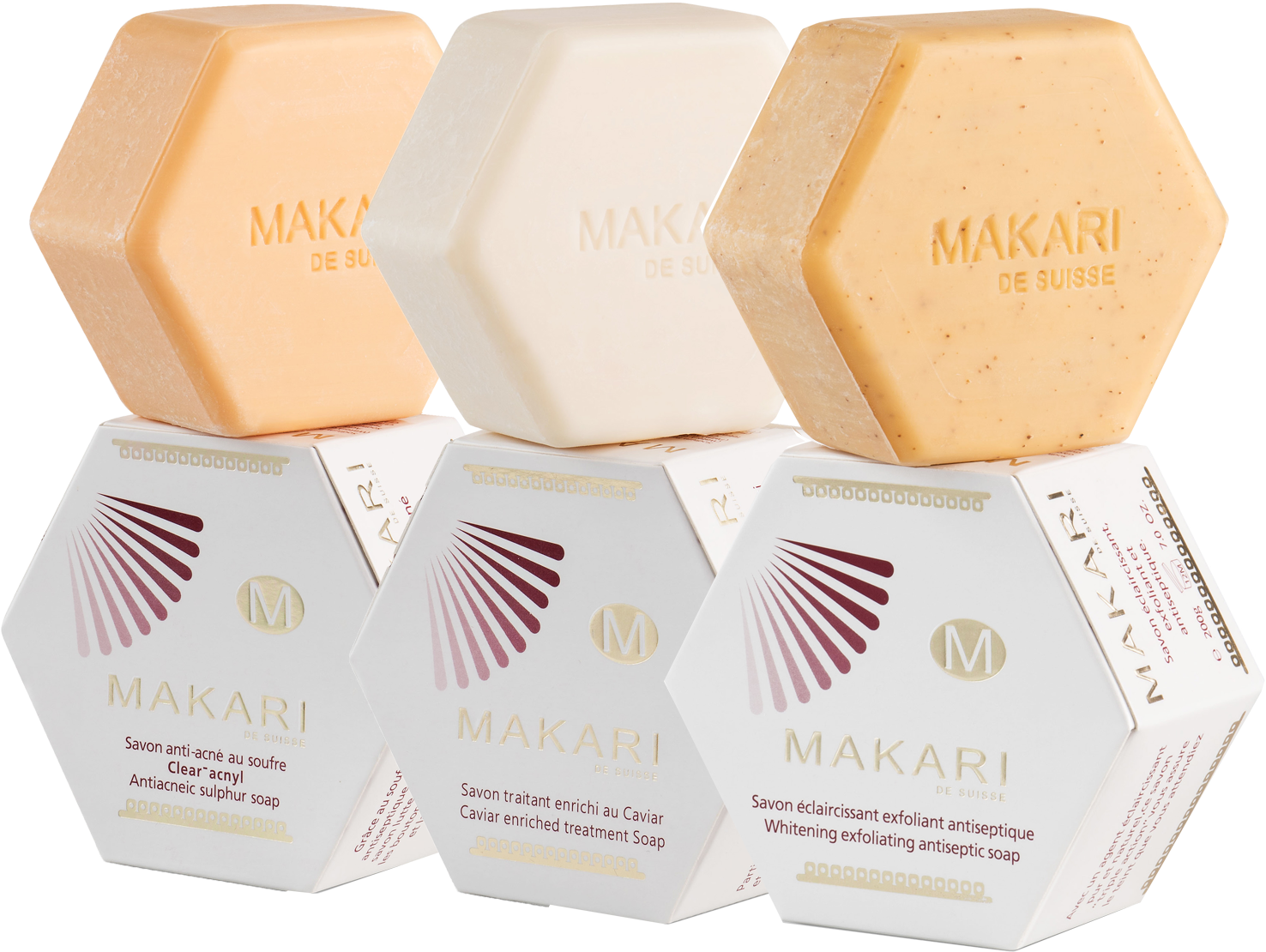 Makari Exfoliating Sulfur Caviar Soap - Gruyère Cheese (1500x1500), Png Download