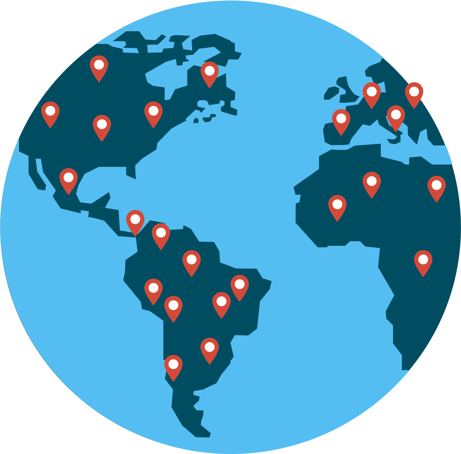 Dibujo De La Tierra Con Marcadores Alrededor Del Mundo - Earth Globe Globe Black And White Clipart (1667x1667), Png Download