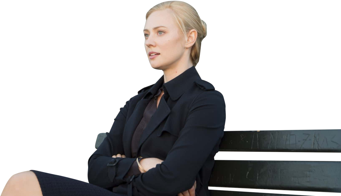 Karen Page - Sitting (1280x709), Png Download