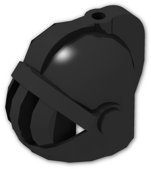 Minifig Helmet Castle With Fixed Face Grille - Illustration (800x600), Png Download