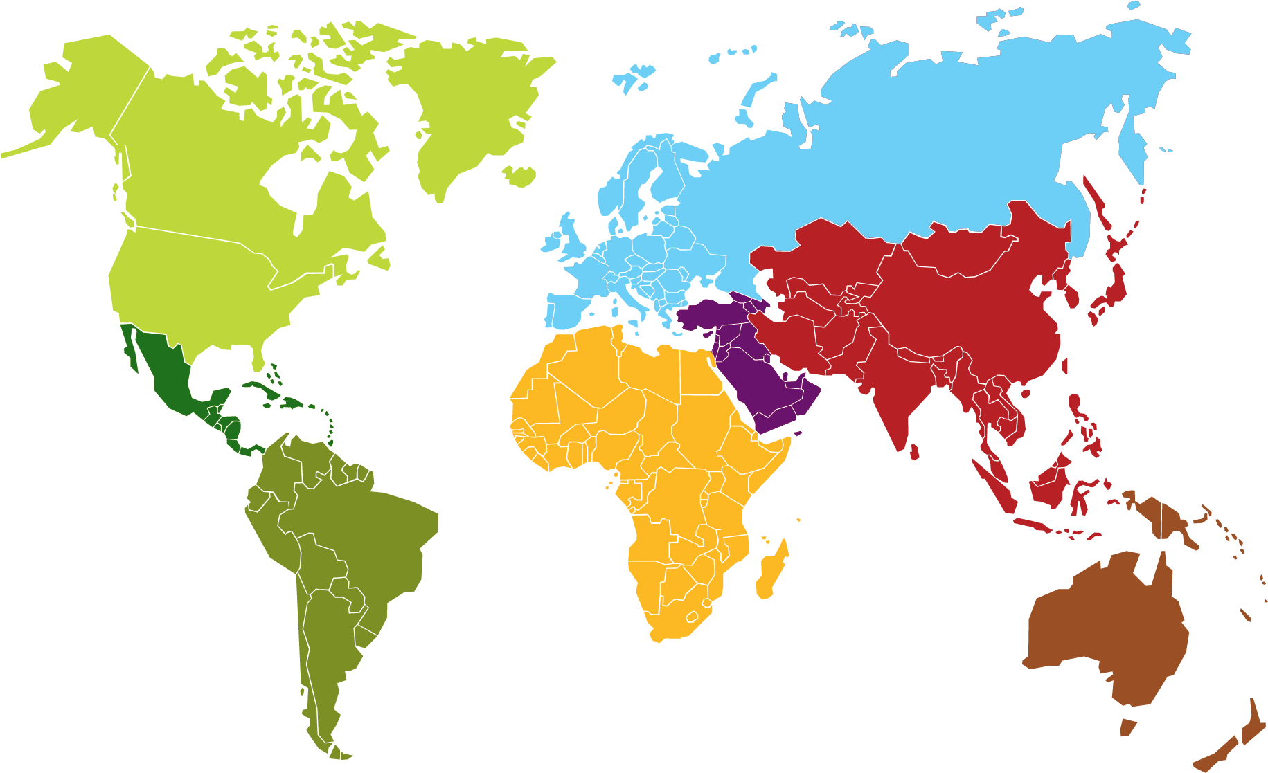 Worldwide Ide Presence - World Wide Map Png (1830x1124), Png Download