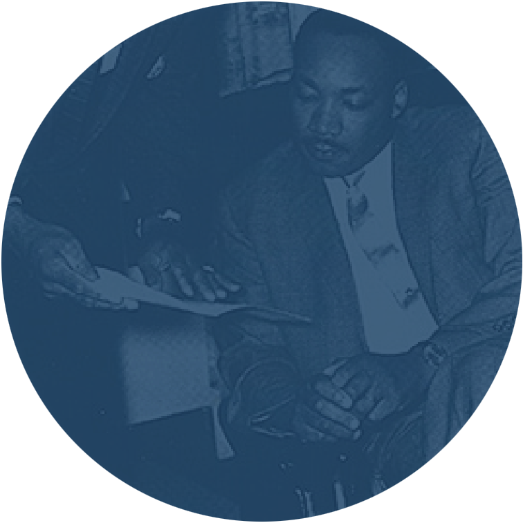 Martin Luther King Jr - Circle (756x757), Png Download