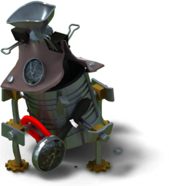 Townhall2 Damaged - Backyard Monsters Town Hall Level (584x628), Png Download