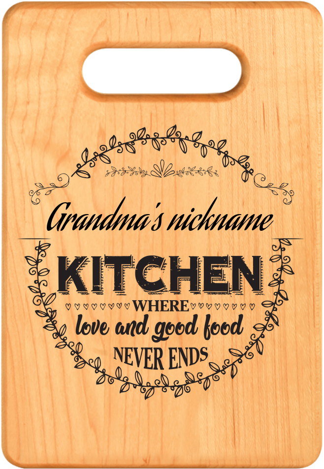 Personalized Cutting Board, Custom Cutting Board, Personalized - Wood (1000x1000), Png Download