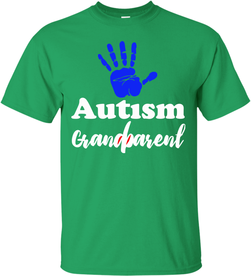 Autism Grandparents T-shirt Men - Hand (1155x1155), Png Download