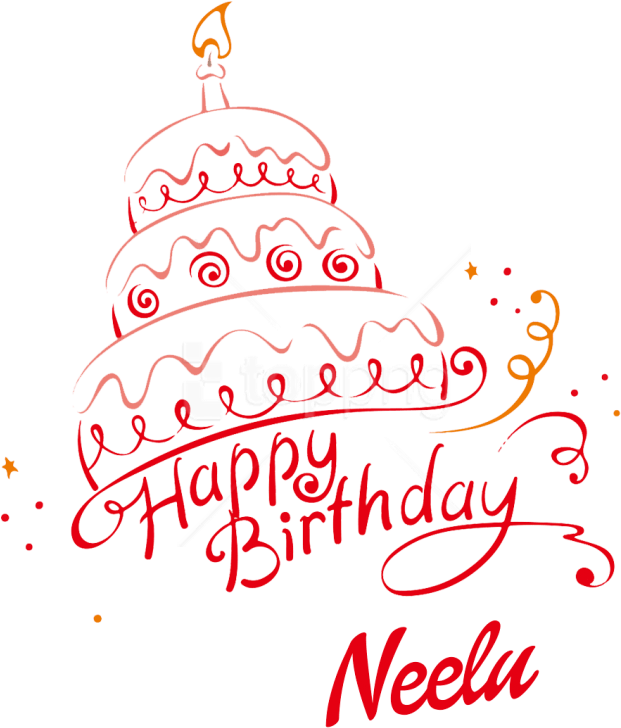 Free Png Download Neelu Happy Birthday Name Png Png - Illustration (850x841), Png Download
