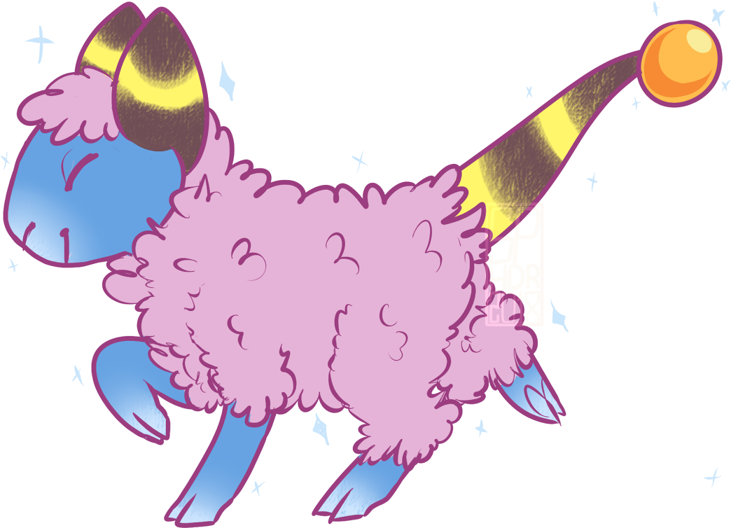 This Past Sunday Was The Mareep Pokemon Go - Cartoon (1080x804), Png Download