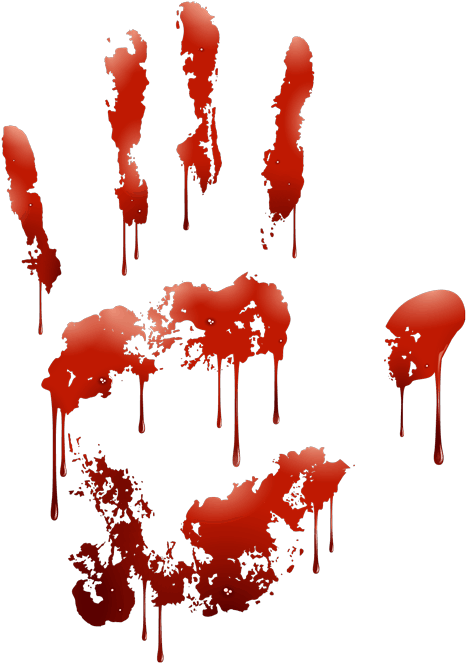 Blutige Hand Aus Dem Herzen Von Linz - Mancha De Sangue Fundo Transparente (500x694), Png Download