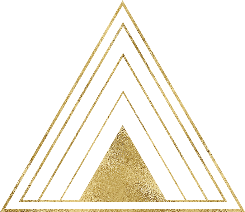 #gold #triangle #frame #outline #edit #background #design - Triangle (1024x1024), Png Download