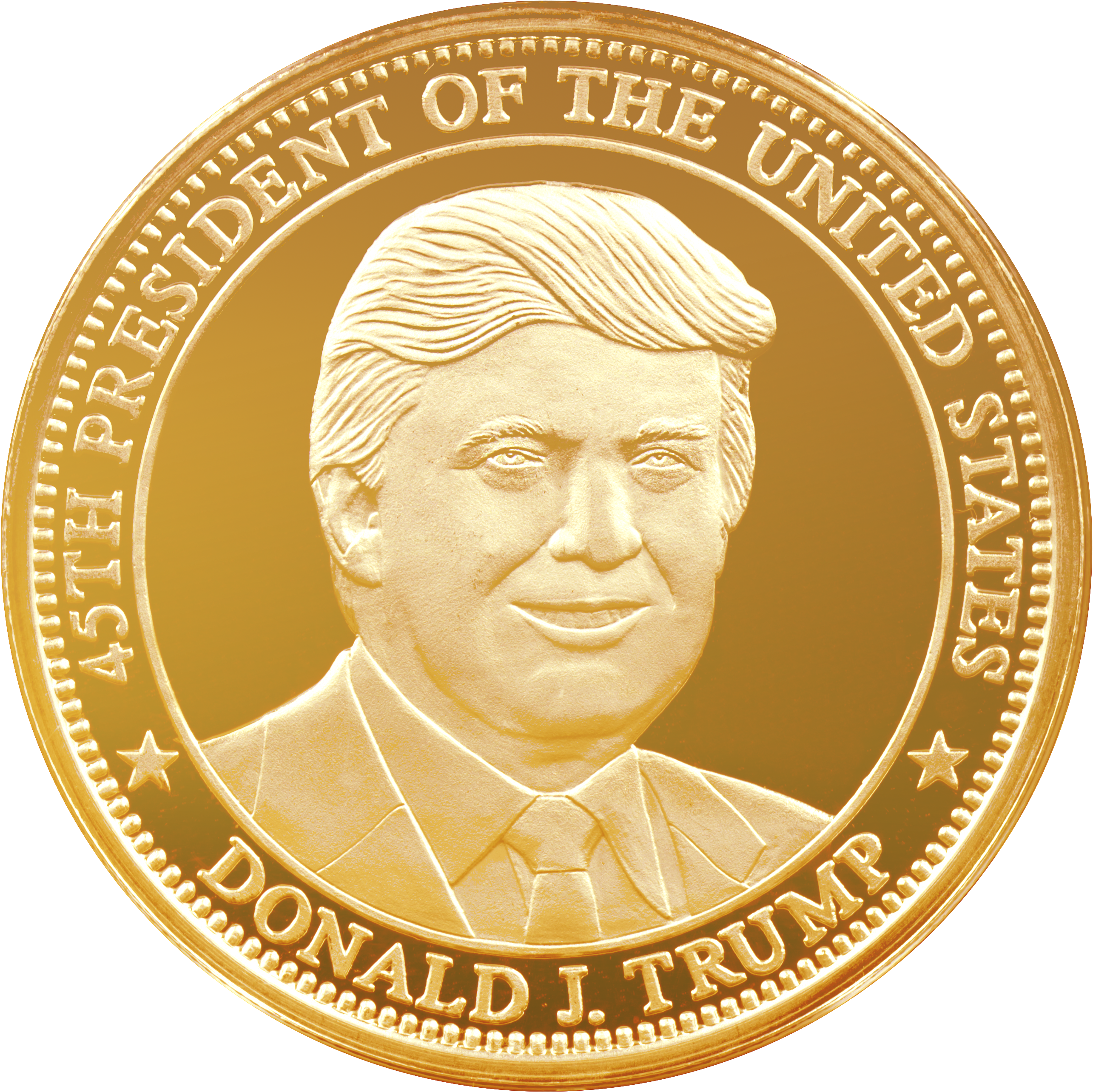 President Gold Freedom - Noble Gold Trump Coin 2020 (2591x2572), Png Download