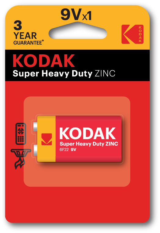 Batteries - Kodak Super Heavy Duty Zinc (725x1021), Png Download