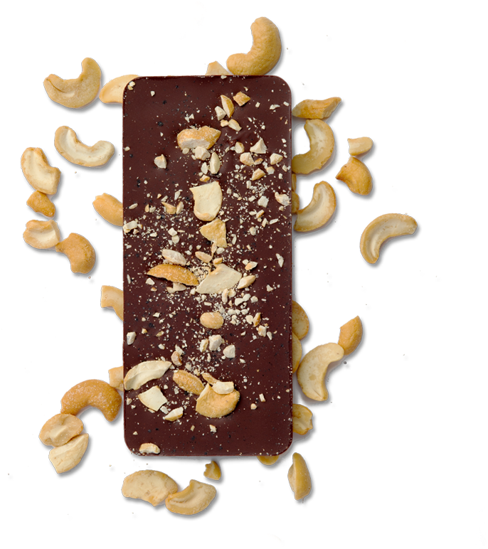 Cashew & Sea Salt Chocolate - Chocolate (800x800), Png Download
