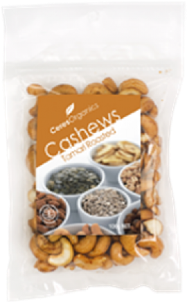 Ceres Organics Cashews Tamari Roasted 100g - Cashew (736x460), Png Download