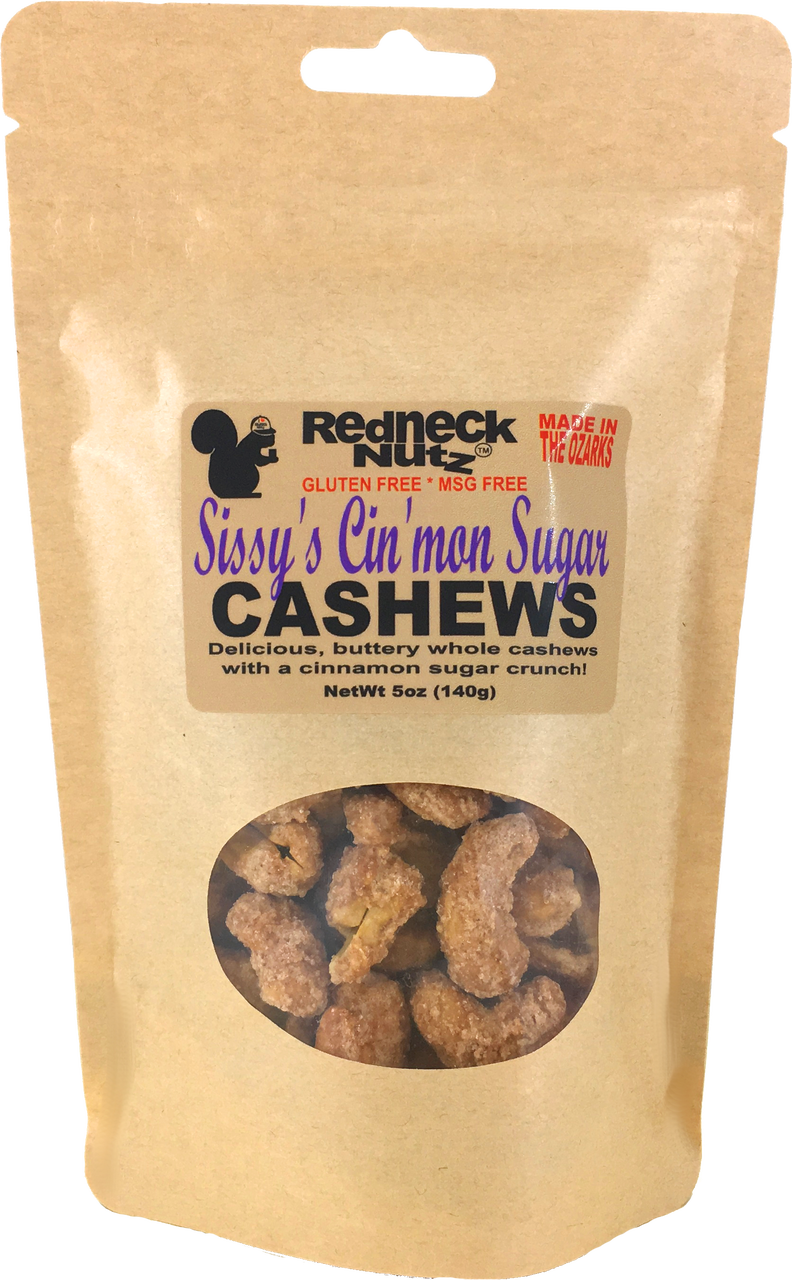 Sissy's Cin'mon Sugar Cashews 5oz Pouch - Breakfast Cereal (792x1280), Png Download