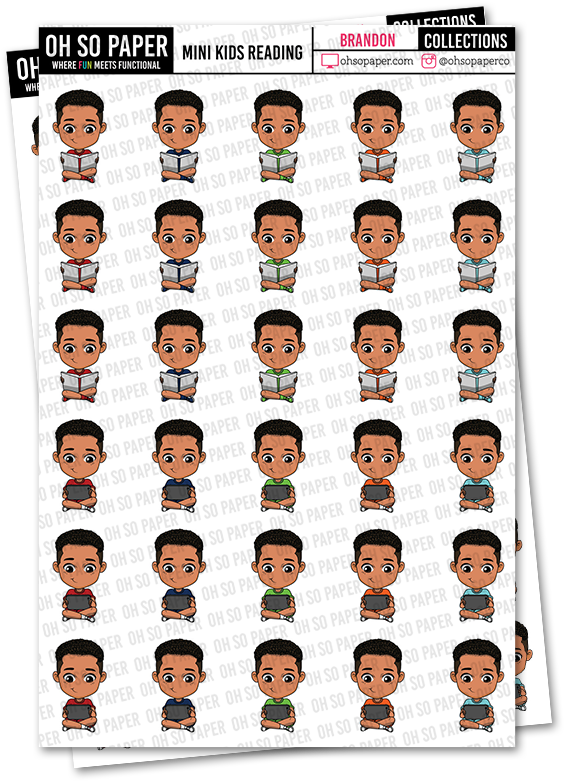 Mini Kids Reading - Child (800x800), Png Download