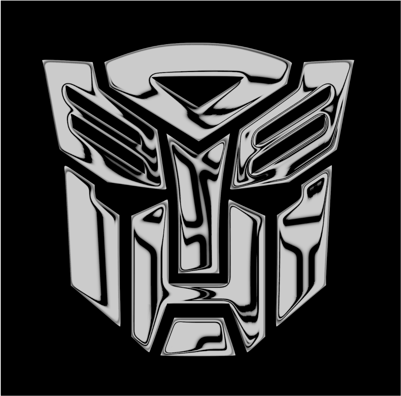 Transformers Autobot Chrom Schwarz 2x Aufkleber Sticker - Sticker (1593x1600), Png Download