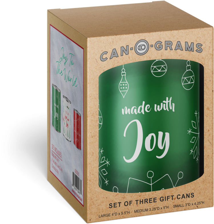 Joy To The World Can O Grams - Gift (1000x1000), Png Download
