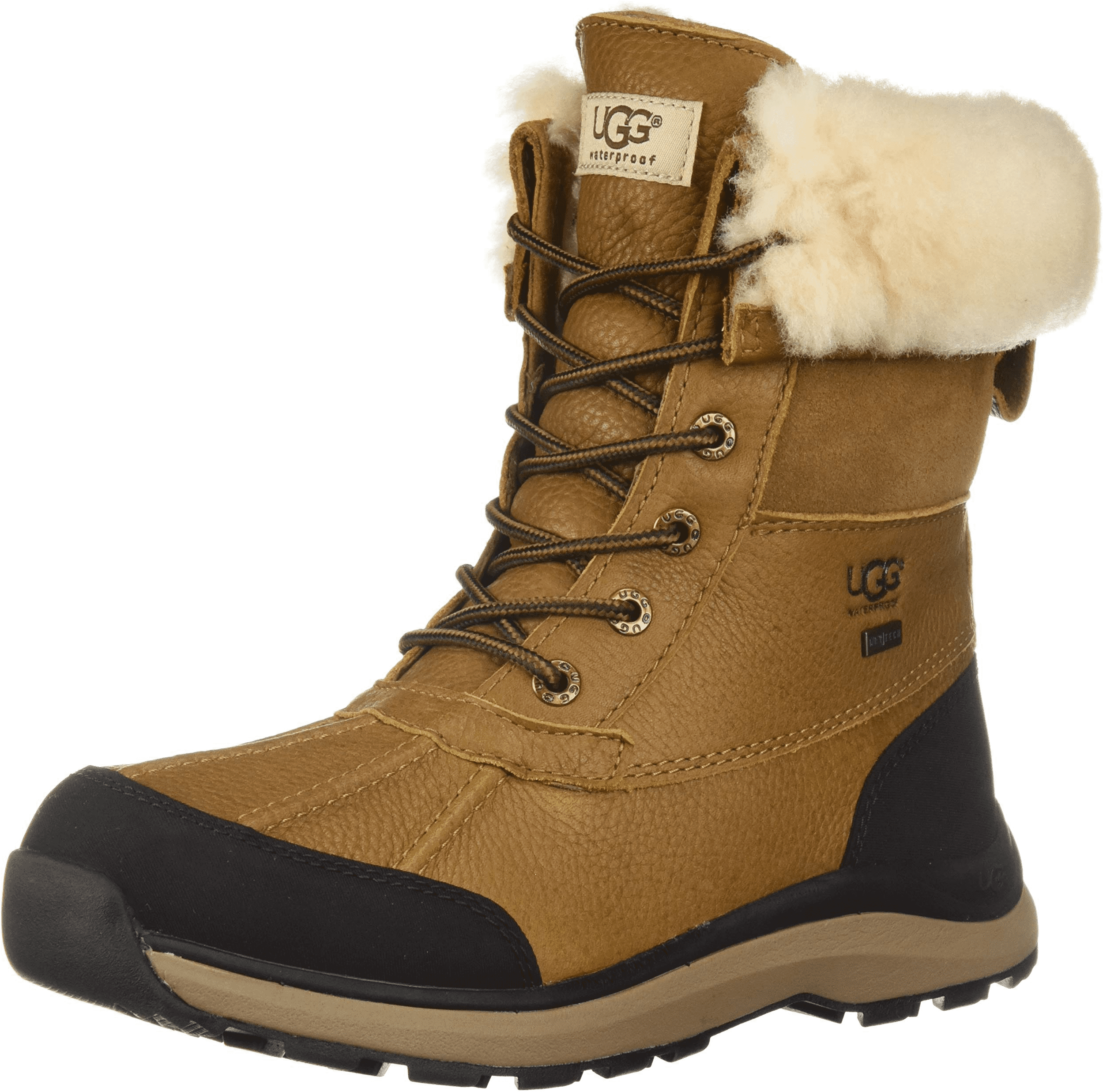 Ugg Women's Adirondack Boot Iii - Leather Ugg Boots Brown (2560x2532), Png Download