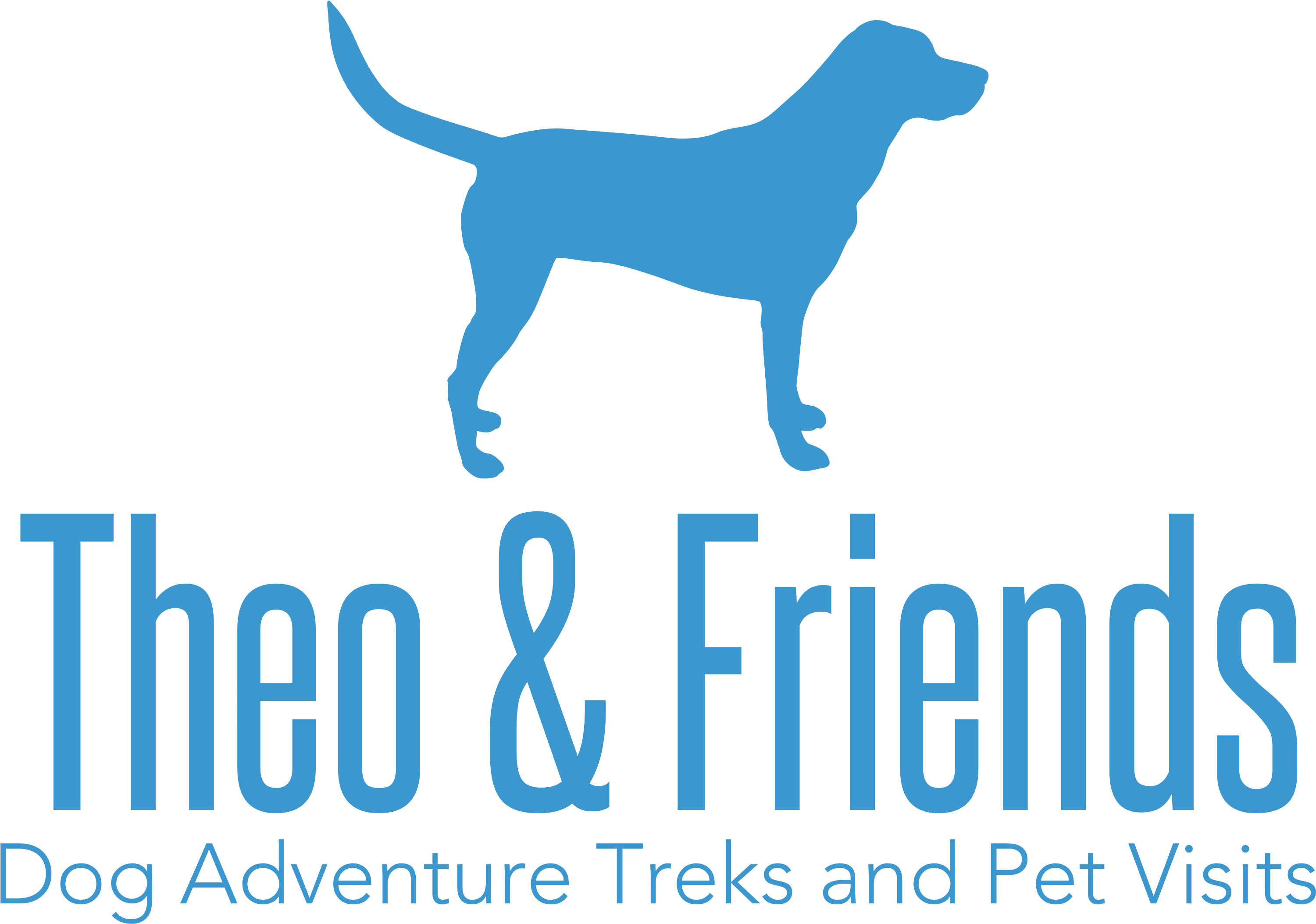 Dog Walking, Pet Sitting, And Adventure Treks By Theo - Hunting Dog (3061x2242), Png Download