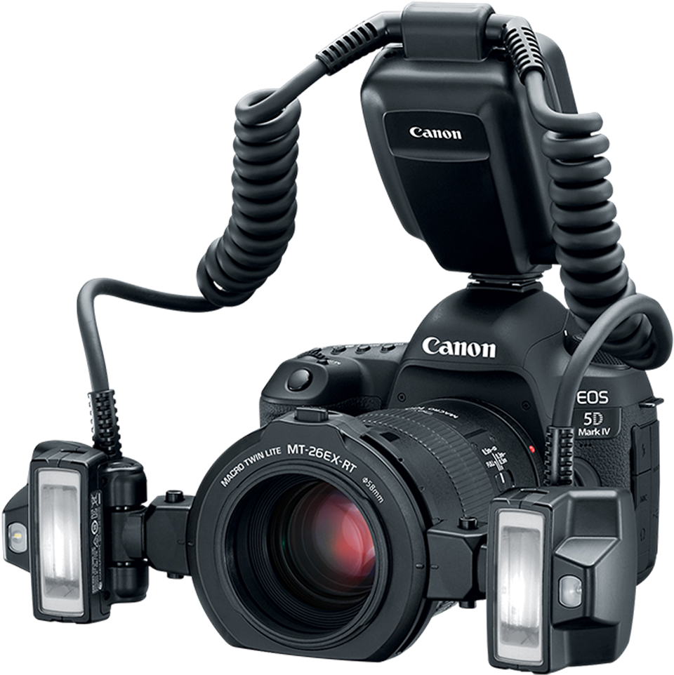 Canon Introduces Macro Twin Lite Mt 26ex Rt - Canon Macro Twin Lite Mt 26ex Rt (1200x1200), Png Download